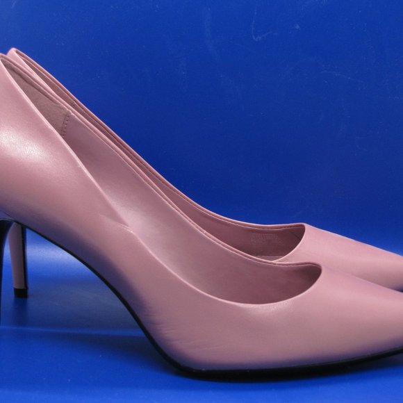 Calvin Klein Gayle Purple Leather 3.5" Heels 9.5M NWOB - Picture 10 of 16